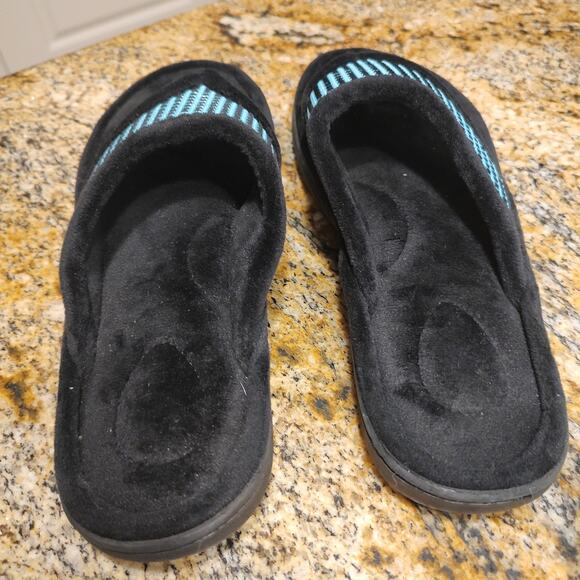 Brookstone Black Flip Flops Size M Women's Comfort Sandals - Picture 4 of 11